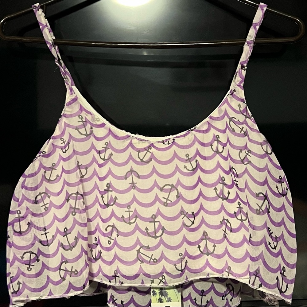 Lagaci Women’s Adjustable Strap Crop Top